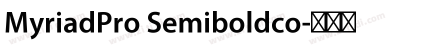 MyriadPro Semiboldco字体转换
